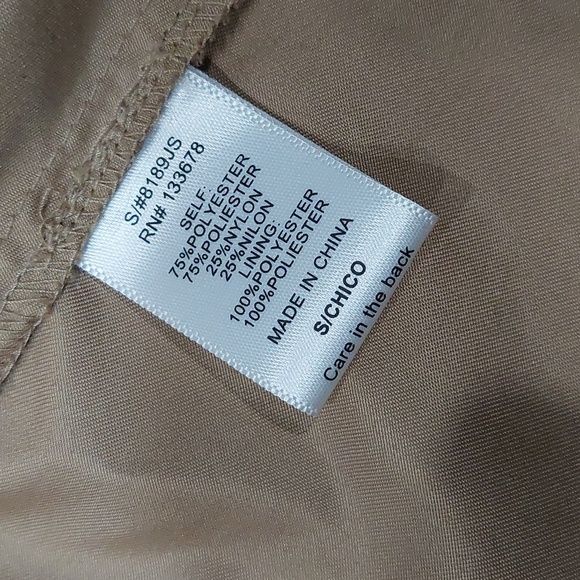 Forever 21 Faux Suede Tan Camel Color Trench Coat Womens Size Small - Picture 9 of 10